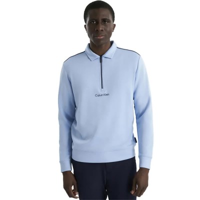 блуза,мъжки,пуловери,calvin,klein,golf,rossmore,collared,half,zip,sweatshirt,blue,(blue,bell)