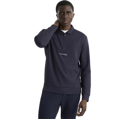 блуза,мъжки,пуловери,calvin,klein,golf,rossmore,collared,half,zip,sweatshirt,blue,(navy)