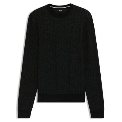 блуза,мъжки,пуловери,дамски,пуловери,boss,habito,10274948,01,sweater,black,(black,001)