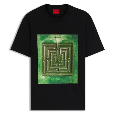 тениска,мъжки,тениски,hugo,dabryntee,10250555,01,t,shirt,black,001