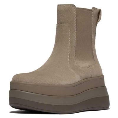дамски,боти,дамски,високи,обувки,за,ходене,fitflop,f,mode,stack,suede,chelsea,booties,taupe