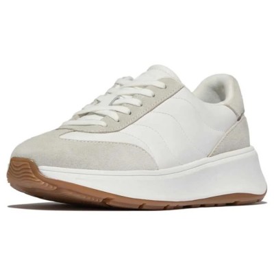 маратонки,дамски,маратонки,fitflop,f,mode,t,toe,wave,leather,trainers,urban,white