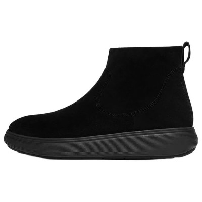 обувки,дамски,боти,мъжки,боти,fitflop,iq,comff,suede,boots,black,(all,black)