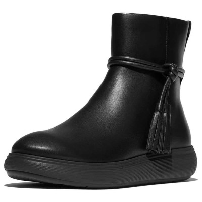 дамски,боти,дамски,високи,обувки,за,ходене,fitflop,iq,comff,tassel,leather,booties,all,black