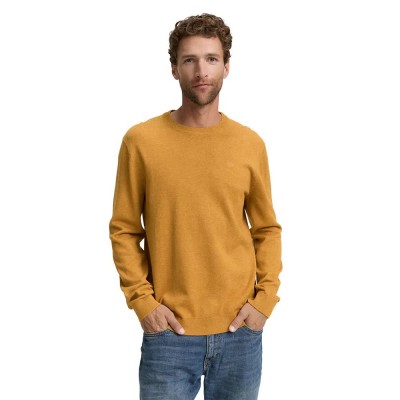 блуза,мъжки,пуловери,tom,tailor,1039805,basic,sweater,mustard,melange,(yellow)