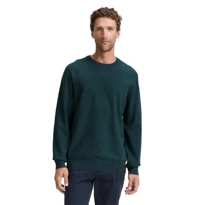 блуза,мъжки,пуловери,tom,tailor,1047570,structured,crewneck,knit,sweater,jasper,green,navy,twotone,(green)