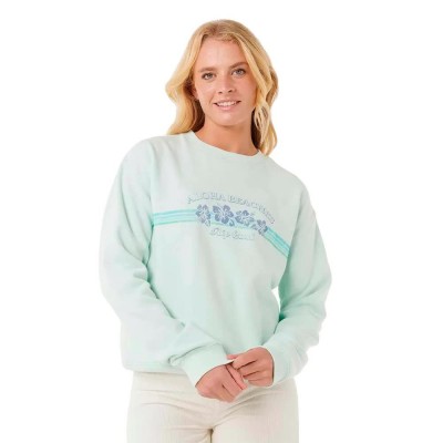 блуза,дамски,блузи,rip,curl,keepsakes,relaxed,crew,sweatshirt,green,(washed,aqua)