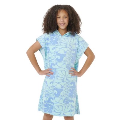 хавлии,rip,curl,mixed,snap,cotton,poncho,blue
