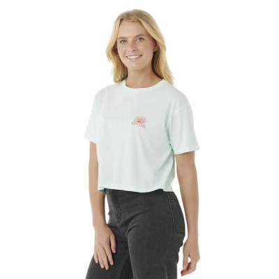 тениска,дамски,тениски,rip,curl,sunrise,crop,short,sleeve,t,shirt,green,(mint)