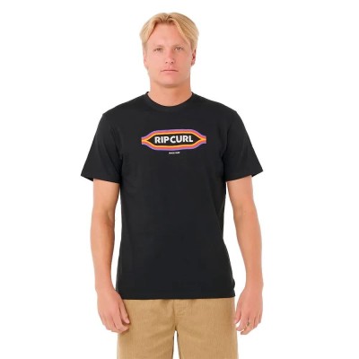 тениска,мъжки,тениски,дамски,тениски,rip,curl,sunset,short,sleeve,t,shirt,black,(black)