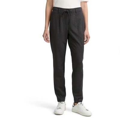панталони,дамски,панталони,tom,tailor,1049380,pants,black,(grey,white,pinstripe)