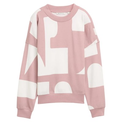блуза,дамски,блузи,tom,tailor,1049413,sweatshirt,rose,white,big,scale,print