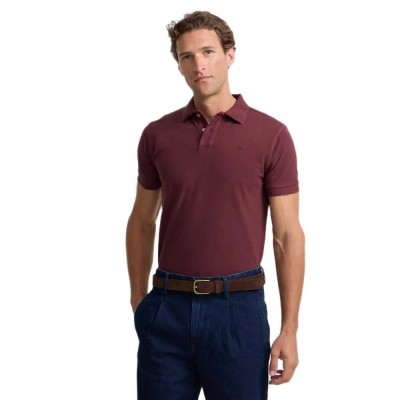 мъжки,блузи,с,яка,silbon,classic,short,sleeve,polo,purple,(burgundy)