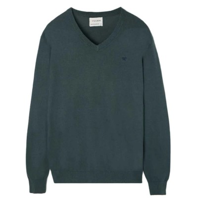блуза,мъжки,пуловери,silbon,classic,v,neck,sweater,green,(dark,green)