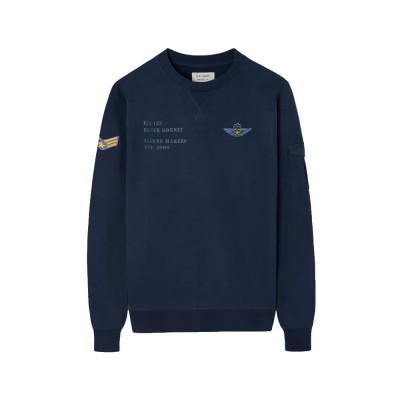 блуза,мъжки,пуловери,silbon,patchwork,sweatshirt,blue,(military,navy)