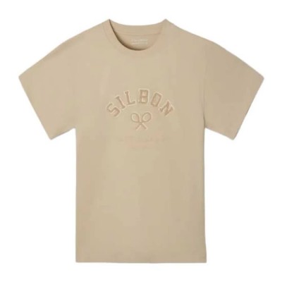 тениска,мъжки,тениски,дамски,тениски,silbon,relaxed,fit,leisure,short,sleeve,t,shirt,beige,(sand)
