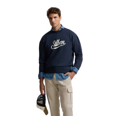 блуза,мъжки,пуловери,silbon,relaxed,fit,sweatshirt,blue,(navy,blue)