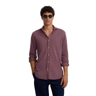 риза,с,дълъг,ръкав,мъжки,ризи,silbon,sport,micropique,comfort,long,sleeve,shirt,purple,(burgundy)