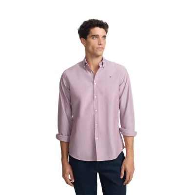 риза,с,дълъг,ръкав,мъжки,ризи,silbon,sport,oxford,racket,long,sleeve,shirt,purple,(burgundy)