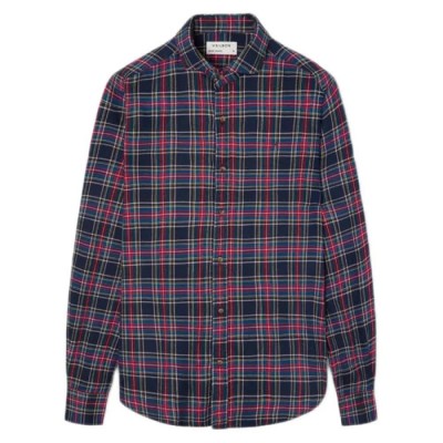 риза,с,дълъг,ръкав,мъжки,ризи,silbon,sport,tartan,long,sleeve,shirt,blue,(blue,burgundy)