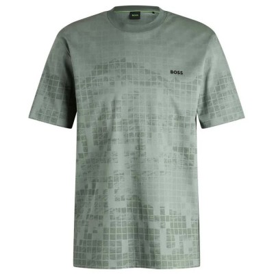 тениска,мъжки,тениски,boss,clash,10274933,01,t,shirt,green,(open,green,358)