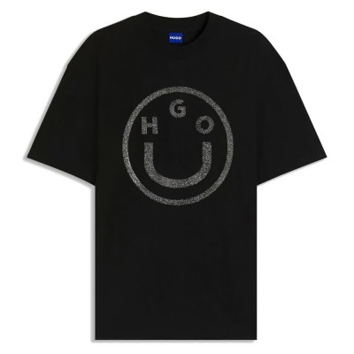 тениска,дамски,тениски,hugo,b,6,10272982,01,blue,t,shirt,black,001