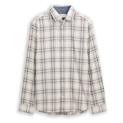 карирана,риза,мъжки,ризи,tom,tailor,1048428,shirt,beige,(white,multicolor,check)