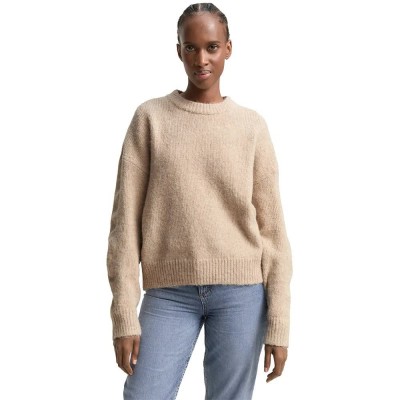 блуза,мъжки,пуловери,дамски,пуловери,tom,tailor,1049069,sweater,beige,(cosy,beige,melange)