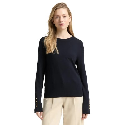 блуза,дамски,пуловери,дамски,плетени,дрехи,tom,tailor,1049125,sweater,sky,captain,blue