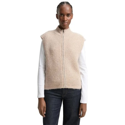 жилетка,мъжки,пуловери,дамски,пуловери,tom,tailor,1049483,cardigan,beige,(cosy,beige,melange)
