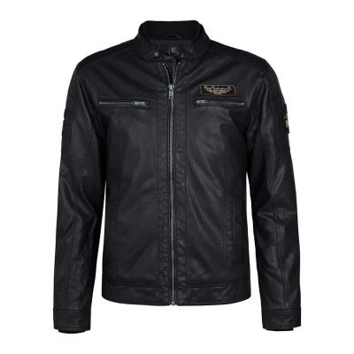 яке,мъжки,якета,petrol,industries,m,3050,jac106,leather,jacket,deep,black,(black)