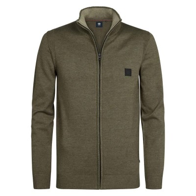 блуза,мъжки,пуловери,petrol,industries,m,3050,kwc202,full,zip,sweater,mossy,stone,(green)