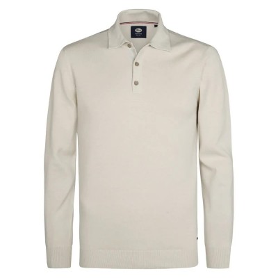 мъжки,блузи,с,яка,petrol,industries,m,3050,kwc204,long,sleeve,polo,antique,white,melee,(beige)
