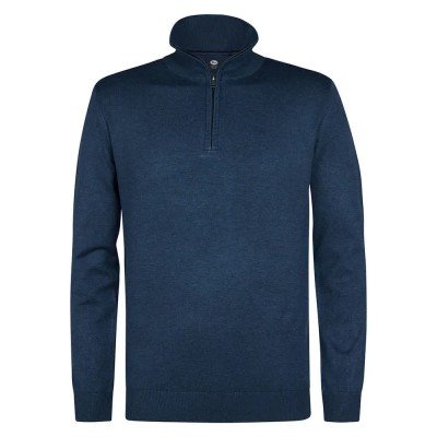 блуза,мъжки,пуловери,petrol,industries,m,3050,kwc207,half,zip,sweater,dark,denim,(blue)