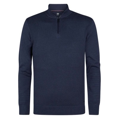 блуза,мъжки,пуловери,petrol,industries,m,3050,kwc212,half,zip,sweater,royal,navy,(blue)