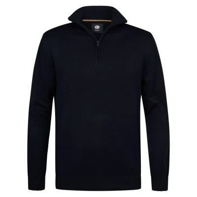 блуза,мъжки,пуловери,petrol,industries,m,3050,kwc207,half,zip,sweater,black,(royal,navy)