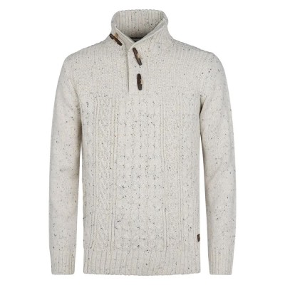блуза,мъжки,пуловери,petrol,industries,m,3050,kwc211,sweater,grey,(antique,white,melee)