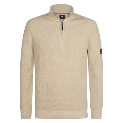 блуза,мъжки,пуловери,petrol,industries,m,3050,kwc227,half,zip,sweater,raw,sand,(beige)