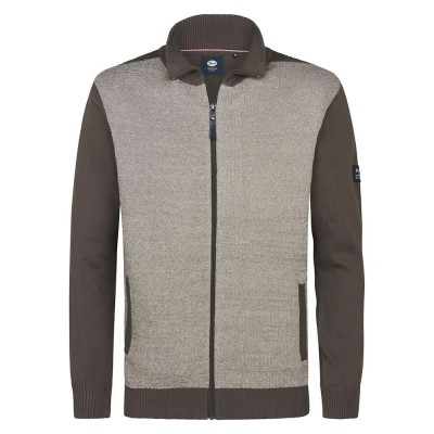 блуза,мъжки,пуловери,petrol,industries,m,3050,kwc253,full,zip,sweater,beluga,(grey)