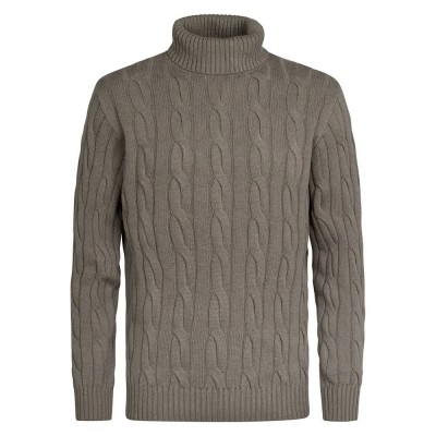 блуза,мъжки,пуловери,petrol,industries,m,3050,kwc251,high,neck,sweater,grey,(mossy,stone)