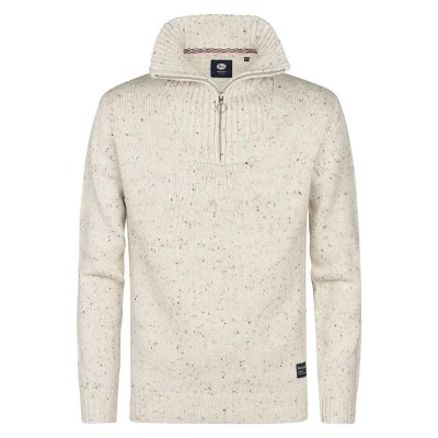 блуза,мъжки,пуловери,petrol,industries,m,3050,kwc258,half,zip,sweater,antique,white,melee