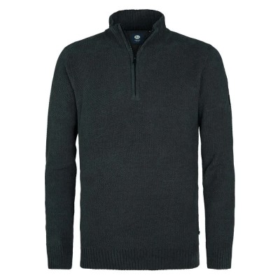 блуза,мъжки,пуловери,petrol,industries,m,3050,kwc255,half,zip,sweater,gunmetal