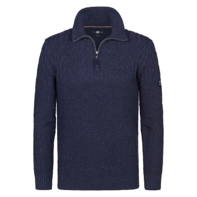 блуза,мъжки,пуловери,petrol,industries,m,3050,kwc259,half,zip,sweater,deep,capri