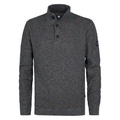 блуза,мъжки,пуловери,petrol,industries,m,3050,kwc270,half,zip,sweater,indie,blue,(grey)