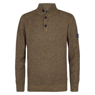 блуза,мъжки,пуловери,petrol,industries,m,3050,kwc270,half,zip,sweater,sunflower,(brown)