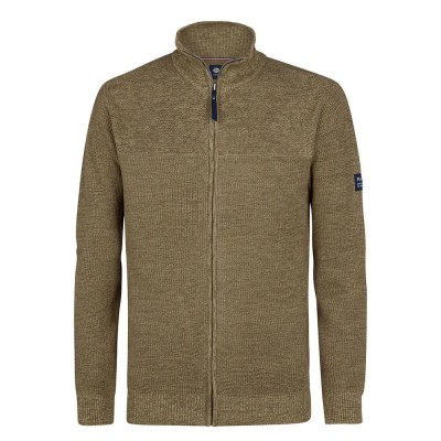блуза,мъжки,пуловери,petrol,industries,m,3050,kwc285,full,zip,sweater,tan,(brown)