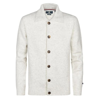 жилетка,мъжки,пуловери,petrol,industries,m,3050,kwc296,cardigan,white,(antique,white,melee)