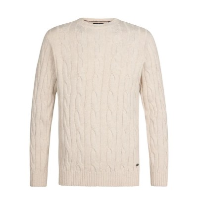 блуза,мъжки,пуловери,petrol,industries,m,3050,kwr220,sweater,beige,(raw,sand)