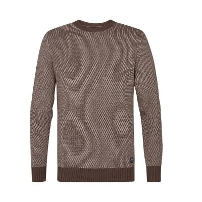 блуза,мъжки,пуловери,petrol,industries,m,3050,kwr235,sweater,brown,(syrup)