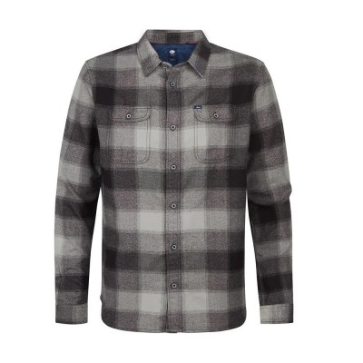 риза,с,дълъг,ръкав,мъжки,ризи,petrol,industries,m,3050,sil417,long,sleeve,shirt,deep,black,(grey)